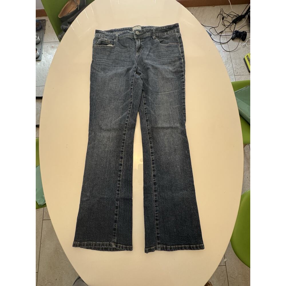 Aeropostale womens medium wash blue denim bootcut jeans size 14